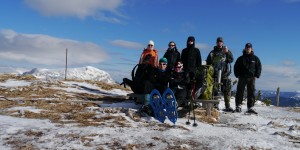 Zimní přechod Schneealpe na sněžnicích (22.2.-23.2.2014)